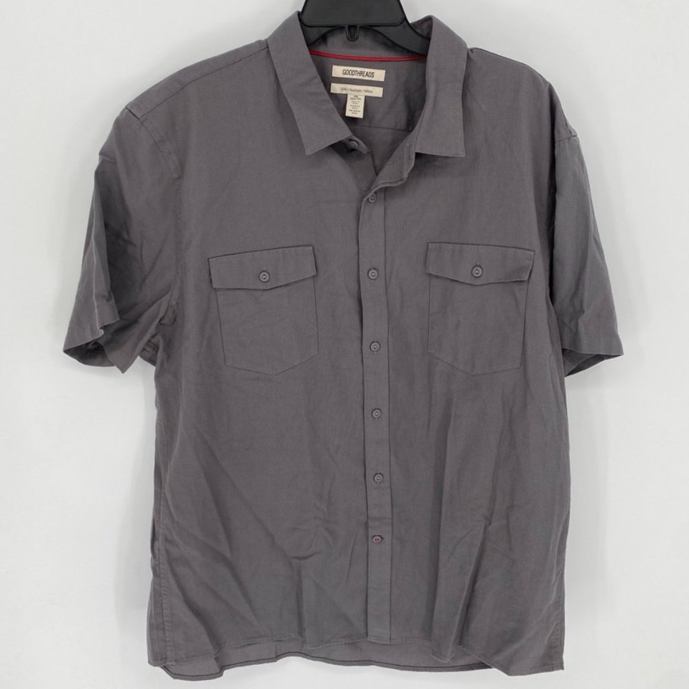 Good Threads Men's Grey Button Down - image 1